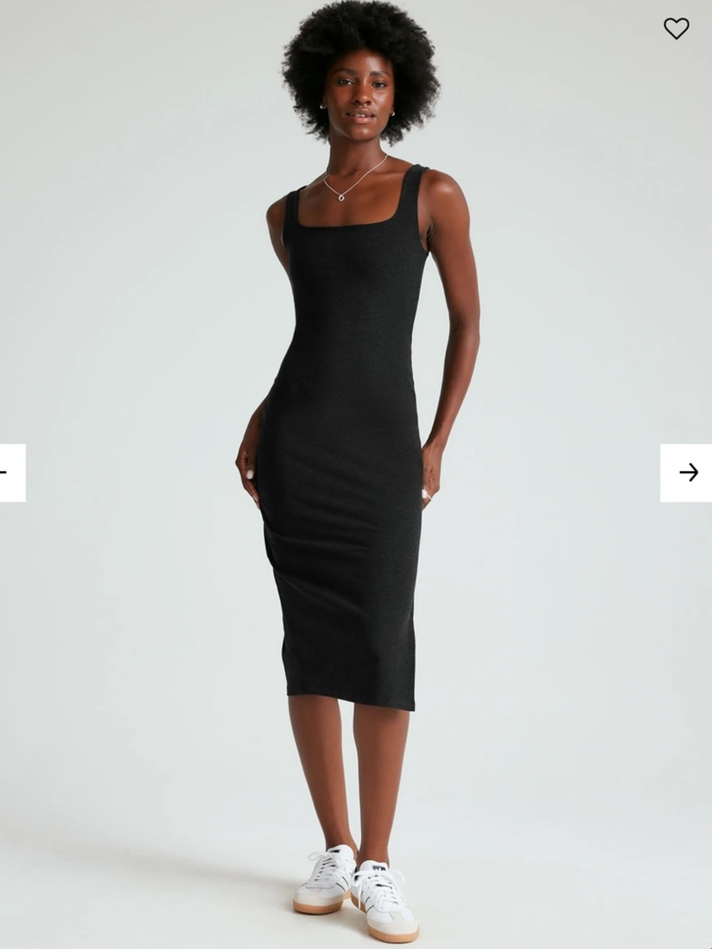 Beyond Yoga Spacedye Icon Midi Dress - in Darkest Night